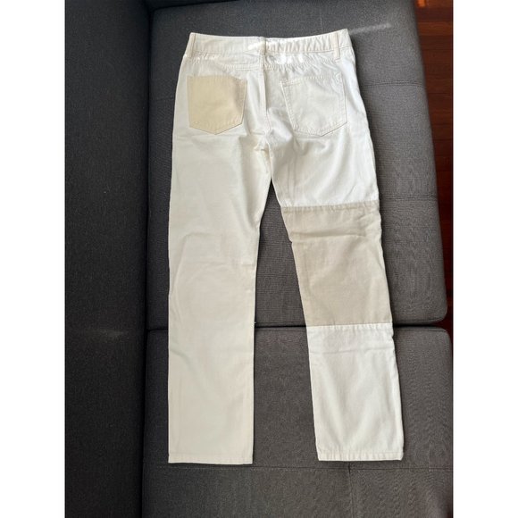 Brand New * Topman Patchwork Ivory Jeans 31x32 - Picture 3 of 5